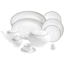 سرویس غذاخوری 102 پارچه چینی زرین ایران سری ایتالیا اف مدل Riva درجه یک Zarin Iran Italia F Riva 102 Pieces Porcelain Dinnerware Set High Grade